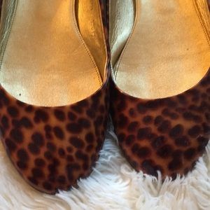 Jcrew leopard flats size 8- worn once!!!